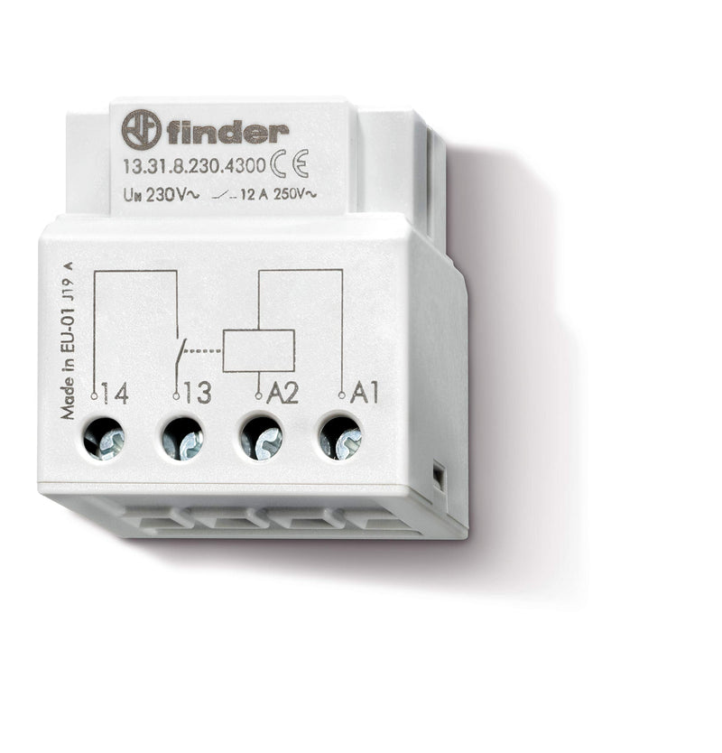 Finder 133182304300PAS Relay for Socket/Behind Control Panel 1 N/O Contact 230 V AC 12 A @ 250 V AC