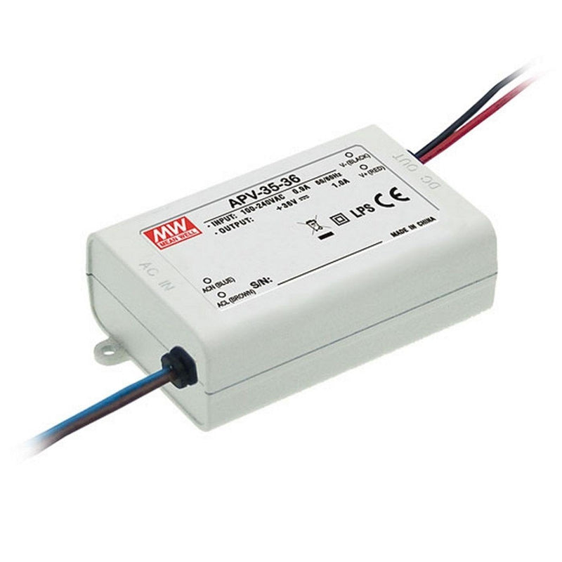 LED power supply 36W 12V 3A ; MeanWell, APV-35-12 ; Switching power supply