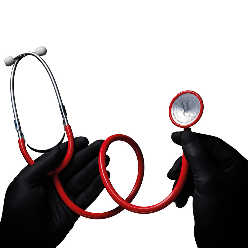 Nurse's Stethoscope Flat with Hose and Flat Membrane Red