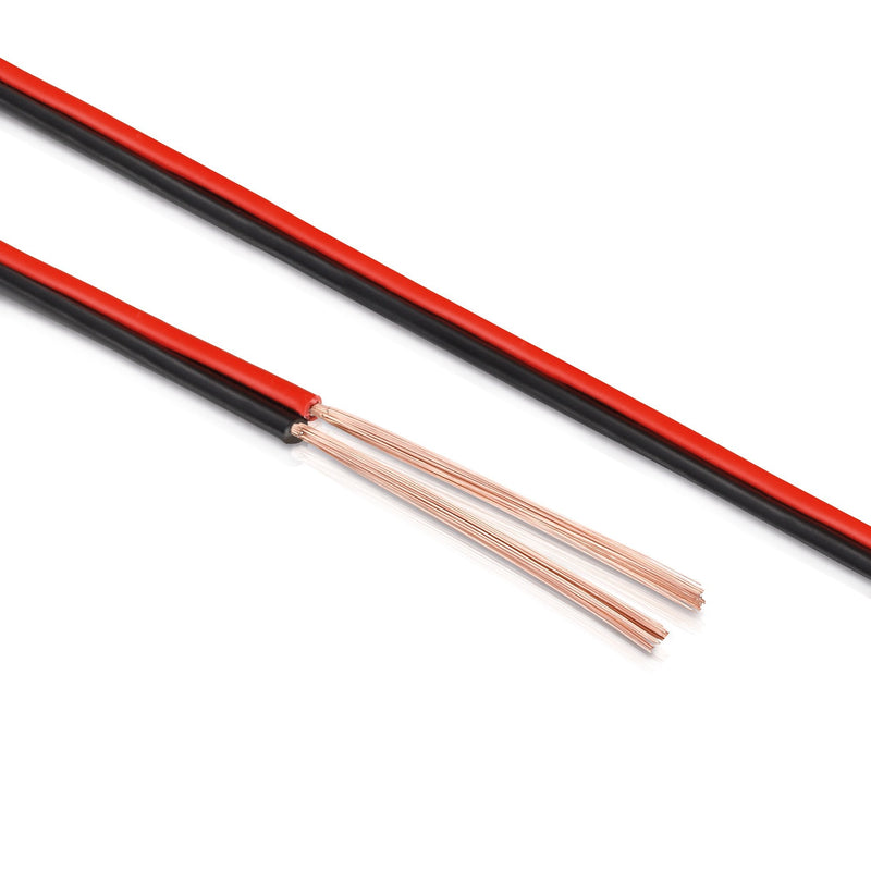 [AUSTRALIA] - Manax Loudspeaker Cable 2 x 1.50 mm² CCA (Speaker Cable/Audio Cable) 2 x 1.50 mm2 Red/black 20m 1,50mm² - 1 Ring 1.5 mm² 