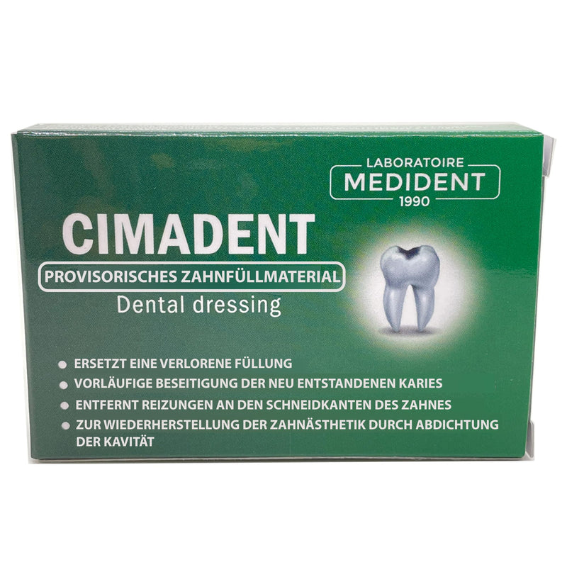 Cimadent Dental Care for Constipation of Caries or Lost Filling. Excellent Temporary Dressing While Waiting for the Dentist. 30 Uses