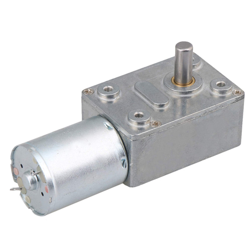 DC 12V 0.6RPM Square Low Speed High Torque Turbo Worm Geared Motor Right Angle Gear Motor