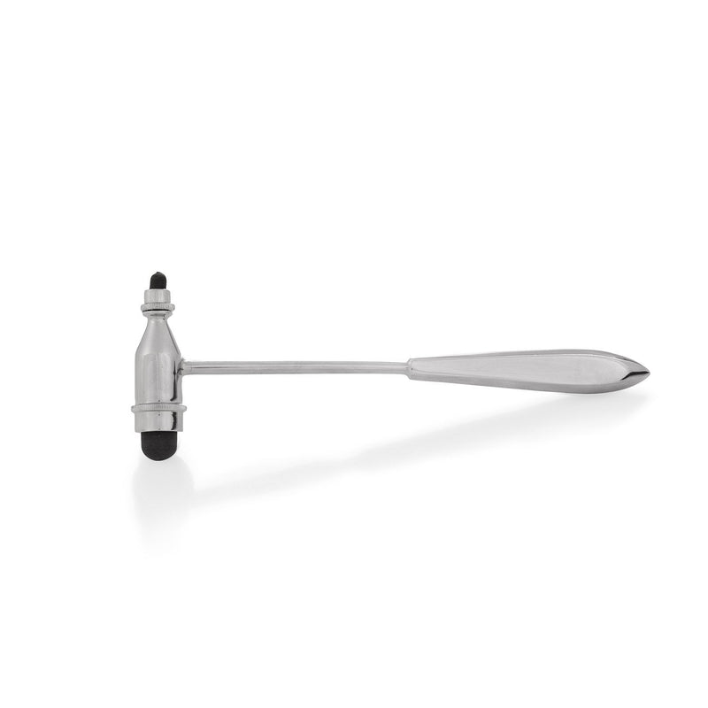 Neurological Reflex Hammer Trömner Tromner | For Skin Reflections and Surface Reactions | Metal with Double Function Head Silver