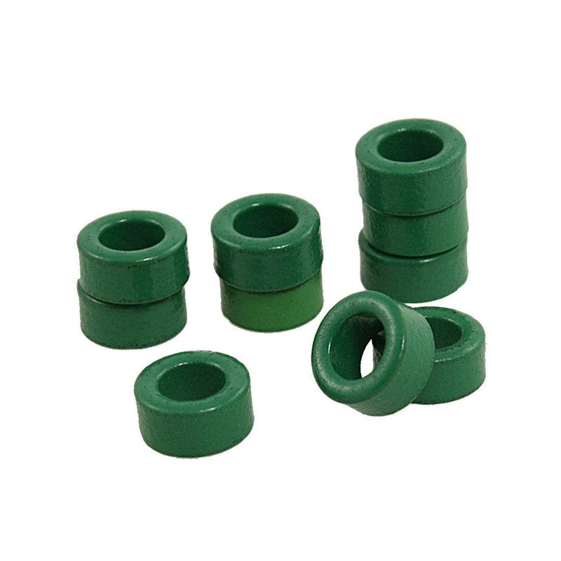 uxcell 10 Piece Inductor Coils Green Ferrite Cores 10 mm x 6 mm x 5 mm