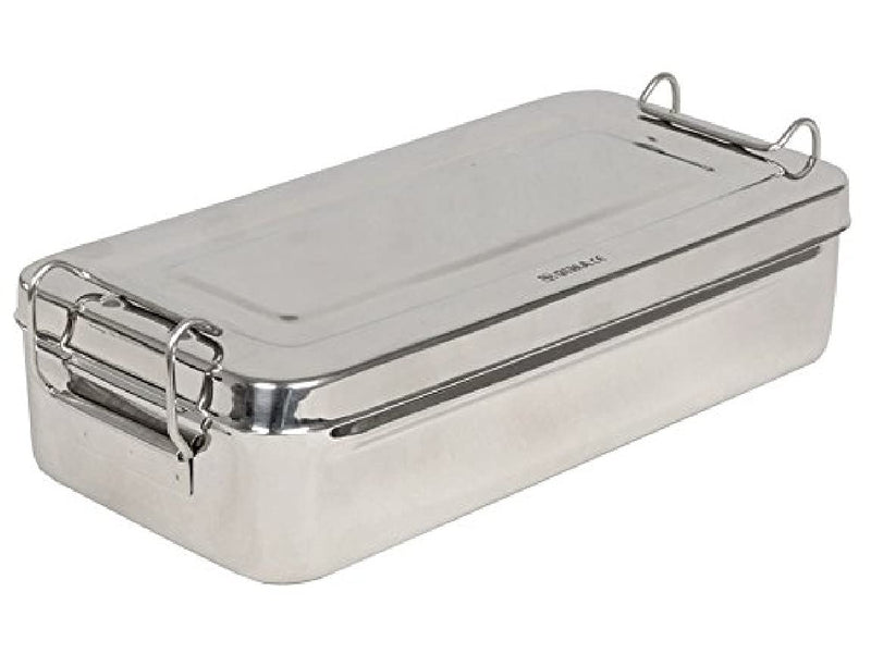 GIMA 26670 Stainless Steel Box with Handle, 25 cm x 12.5 cm x 4.6 cm