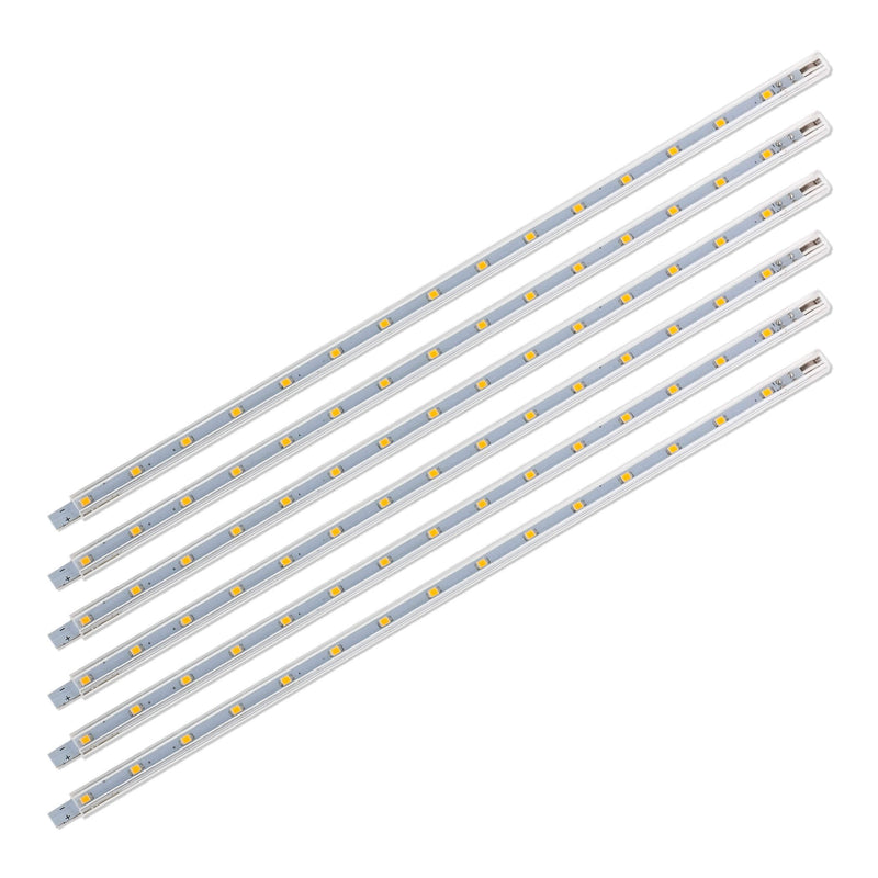 Sebson® 12 V LED Strip, Warm White, Under-Unit Light, 30 cm Kitchen Light Strip with Plug and Switch, 8.8 x 6.7 x 300 mm 6er Set