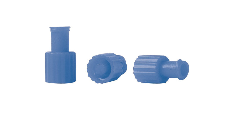 Luer Lock Combination Stoppers Sterile Blue Pack of 100