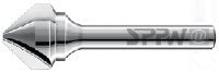 SPPW Countersink Solid Carbide 90° Z:3 Form C L: 53 Diameter 10.4