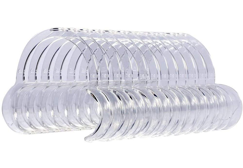 Vicloon Cheek Holder Mouth Angle Holder for Mouth Opener Challenge, 10 Pieces Dental C-Shape Mouth Opener for Teeth Whitening (Transparent) Transparent