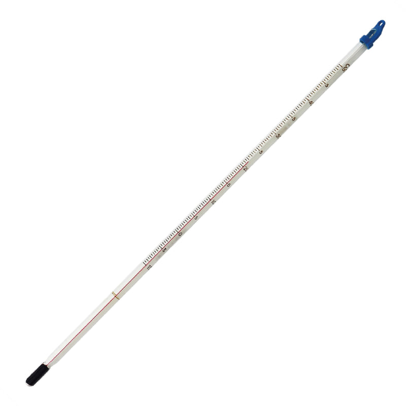 [AUSTRALIA] - Glass Thermometer -10 to +50°C 300mm - For measuring water liquid for homemade wine and beer or laboratory and scientific use. Made in the UK 