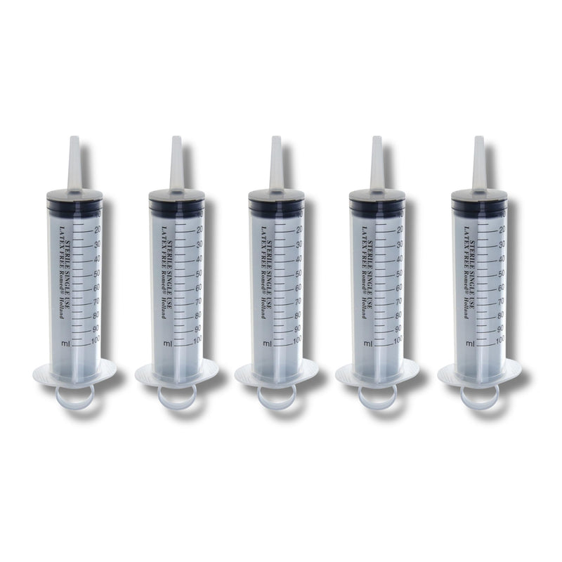 Romed Sterile Blister Syringes 100 ml (Pack of 5)