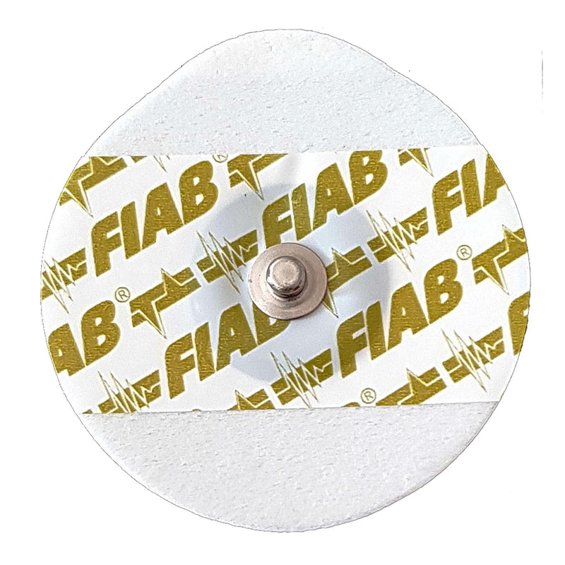 Fiab - 1 Pack of 50 Universal Single Use Oval Foam ECG Electrodes 48x50mm Adult erwachsen