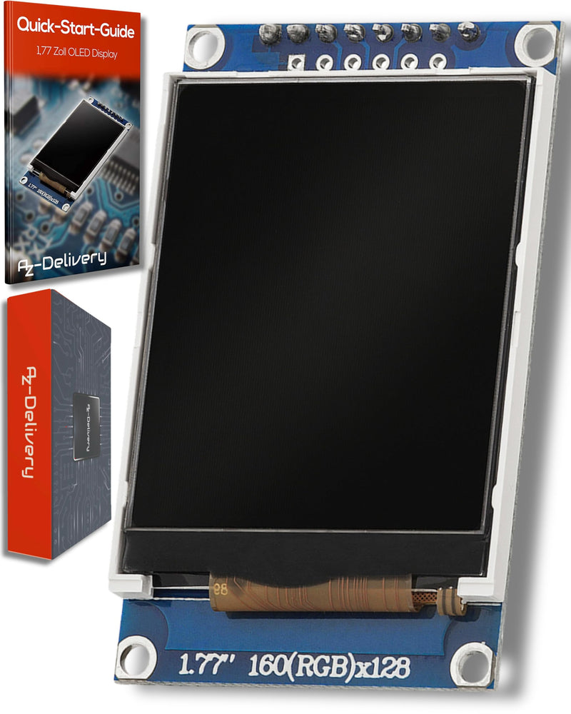 AZDelivery ⭐⭐⭐⭐⭐ SPI 1.77 inch TFT Display 128X160 Pixels 1 x TFT Display