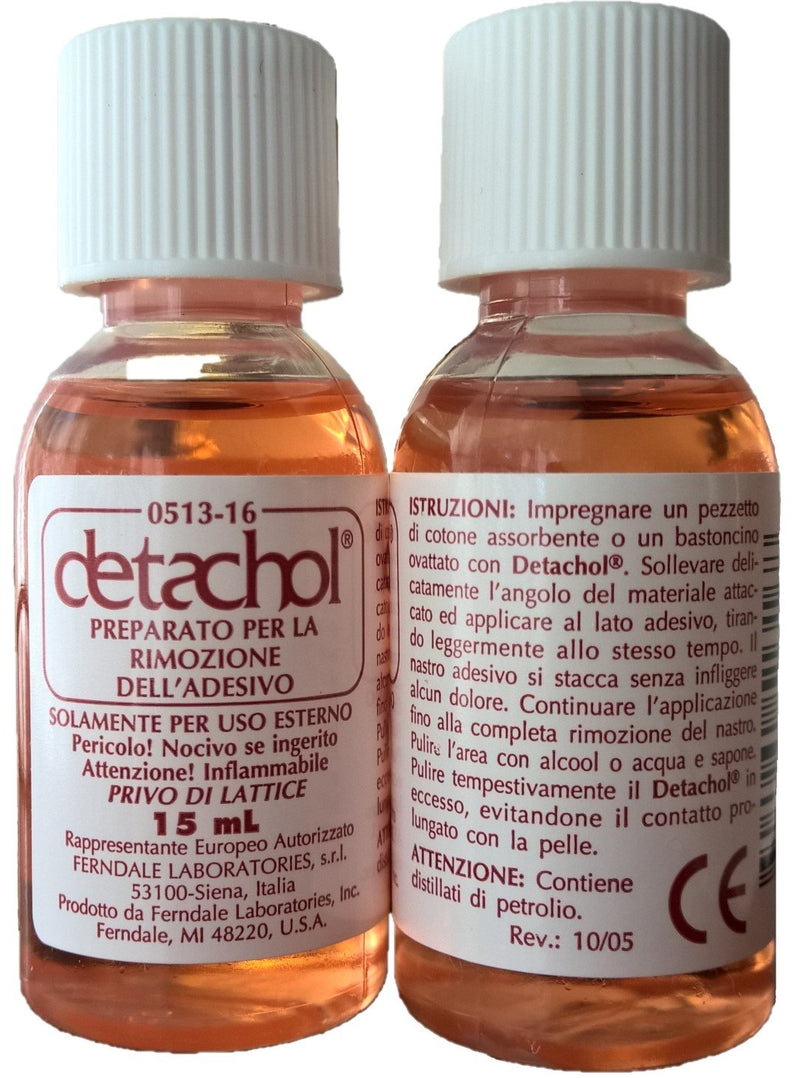 Detachol Adhesive Remover - 2 x 15ml Bottles Ideal for Freestyle Libre, Dexcom