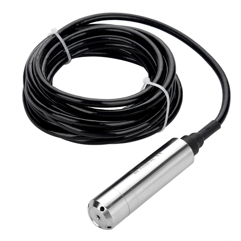 DC 24V 4-20mA Plug-In Level Sensor ALS-MPM-2F for Depth Measurement 0-5m, Stainless Steel, Anti-Corrosion, Anti-Clogging, Default