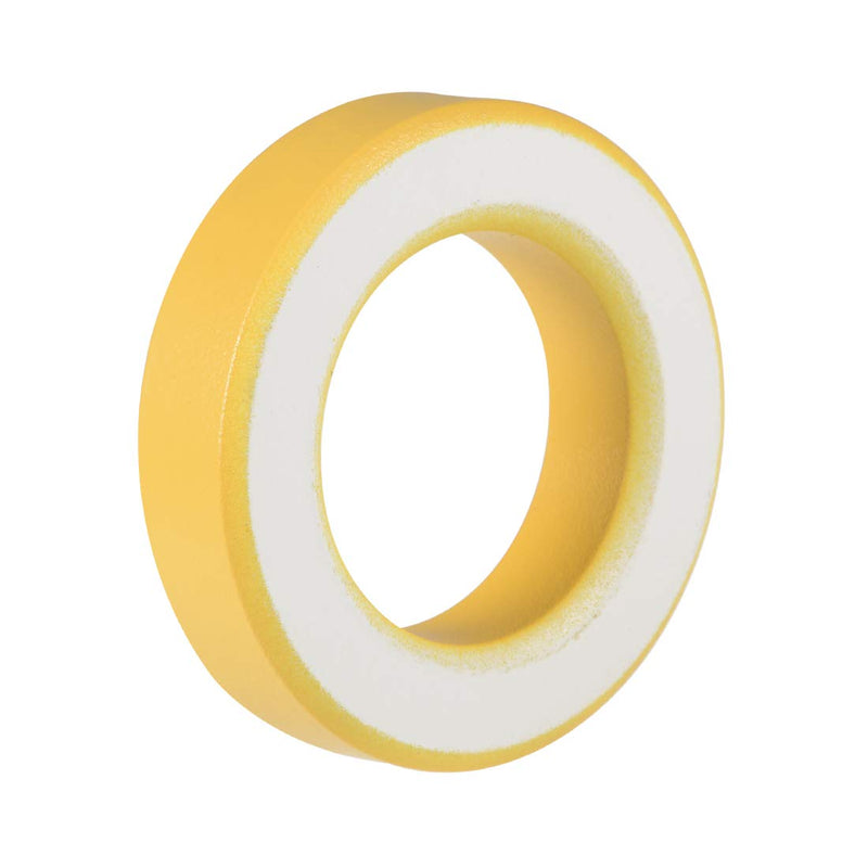 sourcing map Ferrite Ring Iron Powder Toroid Cores Electronic Yellow White 35.4 x 57.7 x 14 mm de