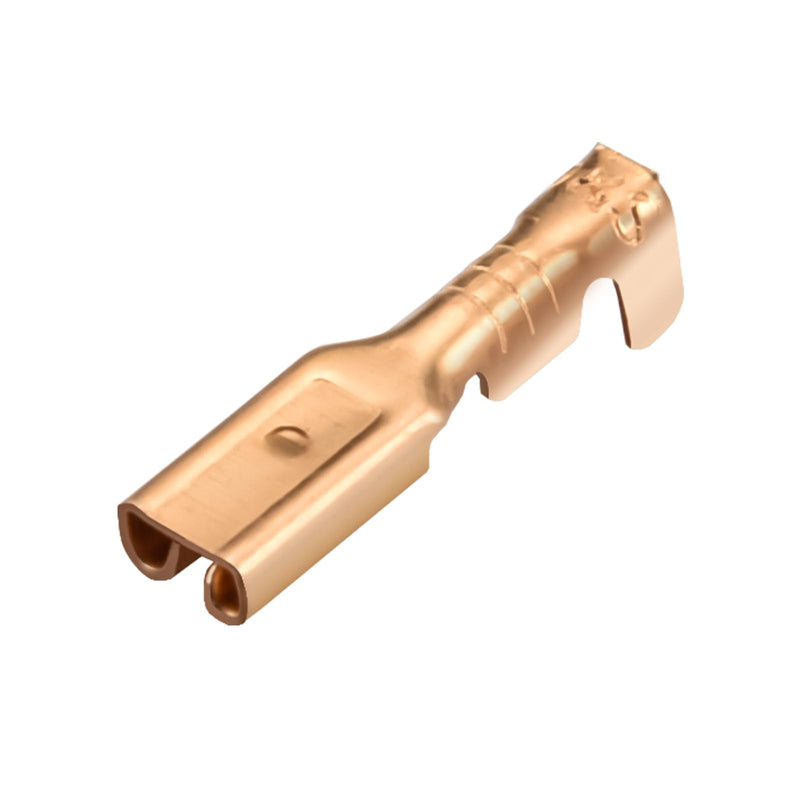 Female Spade Quick Splice Crimp Terminals, 2.8mm Crimp Connector, Non Insulated, 100 pcs