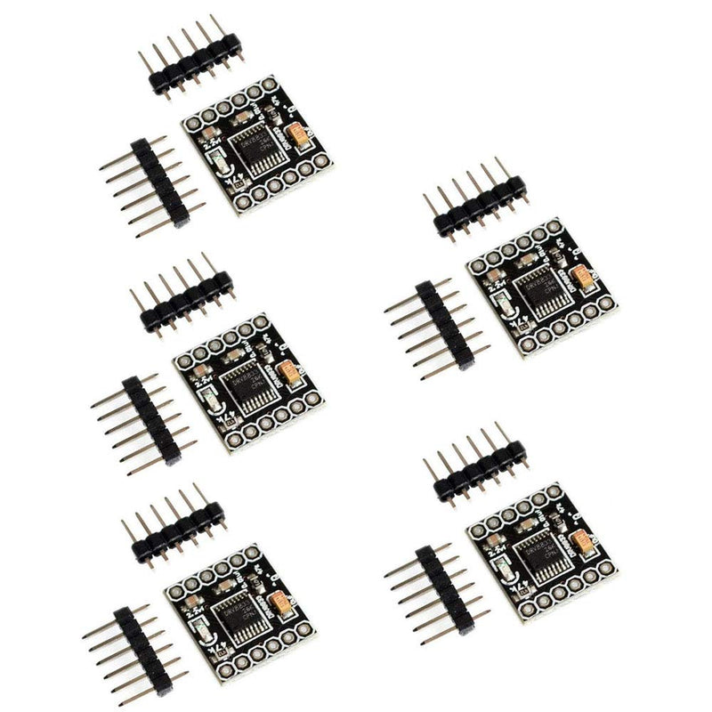 DollaTek 5pcs DRV8833 1.5A 2-Channel DC Motor Drive Board Ultra Small Volume Motor Drive Module Input Voltage 3-10V