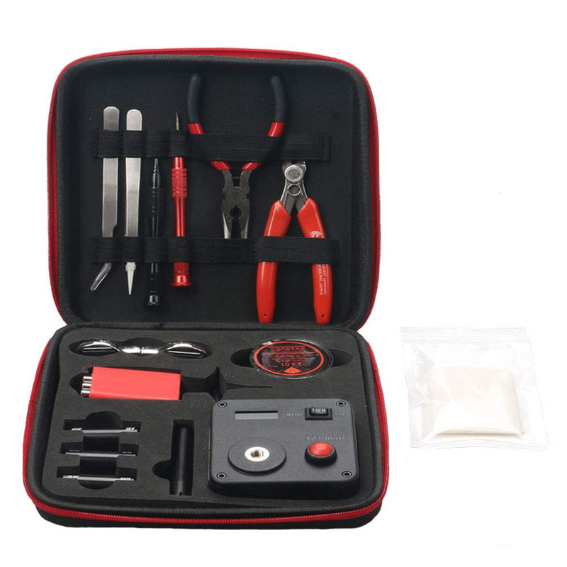 Leeko Coil DIY 5-in-1 Tool Electronic Cigarette Kit Mini Coil Multi Tool Changing Accessory Set (Black) Kit V3
