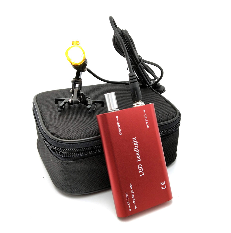 BONEW Red LED Headlight Bulb with Filter 3W Dental Surgery