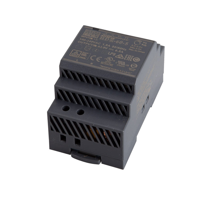 Mean Well HDR-60-5 DIN Rail Power Supply (DIN-Rail) 5 V/DC 6.5 A 32.5 W 1 x
