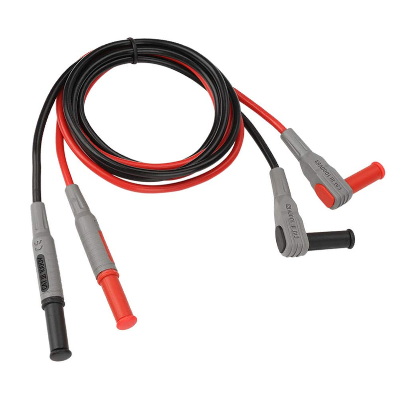Multimeter Probe Test Cable, P1033 4 mm Test Leads, Banana Plug Test Lead, Angle to Straight Multimeter Wire Cable, Test Leads for Multimeter