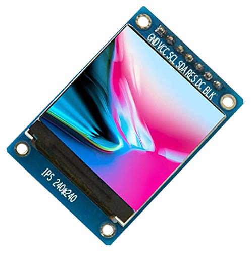 TECNOIOT 1.3 inch IPS HD TFT ST7789 Drive IC 240 x 240 Full Colour LCD Display Module | 1.3 Inch IPS HD TFT ST7789 IC 240 x 240 Full Colour LCD Display Module