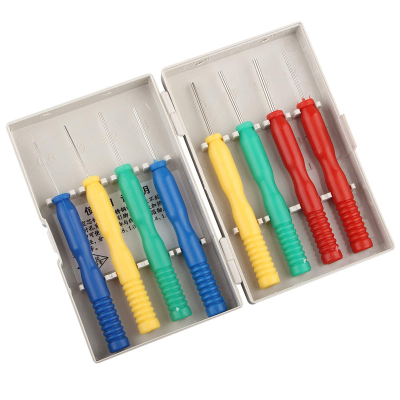 HALJIA Pack of 8 Non-Stick Stainless Steel Hollow Needle Desoldering Disassembly Tool IC Extraction for Capacity Electronic Components