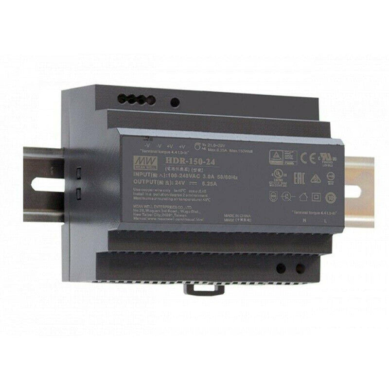 MEAN WELL HDR-150-12 135.6 W 12 V 11.3 A DIN-rail power supply DIN-RAIL