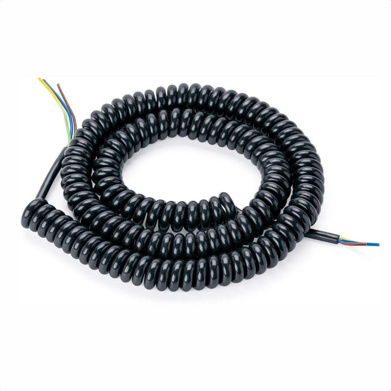 ORION LIGHTSTYLE Spiral Cable 3 Core Spiral Extension Electric Cable Light Cable Lamp Cable Black