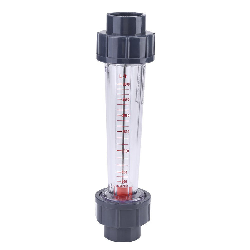 [AUSTRALIA] - LZS-25 Flowmeter Plastic Pipe Type 300-3000L/H Water Flow Meter Measuring Tools for Chemical Light 