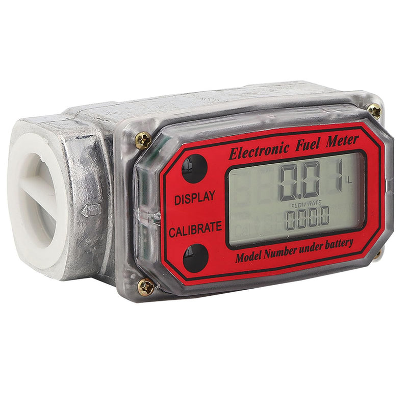 [AUSTRALIA] - Fuel Flow Meter, Mini Digital Turbine Flowmeter, Diesel Fuel Flow Meter, 10-200 L, 1 Inch NPT Flowmeter 