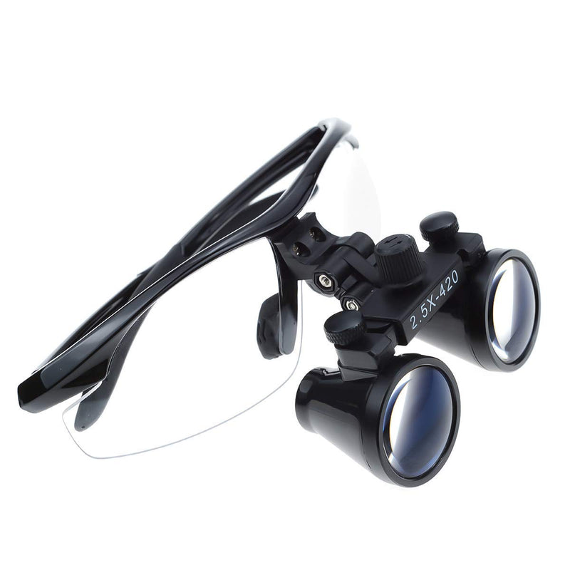 MIke Dental 2 5X 420mm Surgical Binoculars Magnifying Glass (Black)
