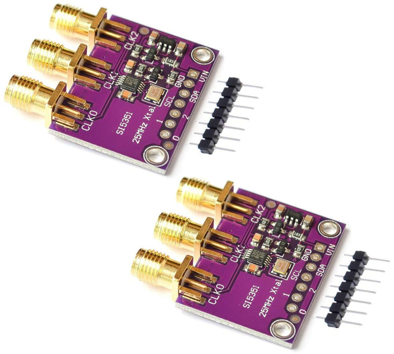 2pcs CJMCU-5351 Si5351A Si5351 Clock Generator Breakout Board Signal Generator
