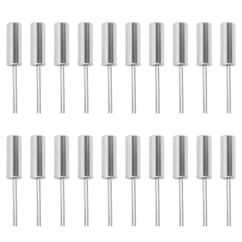 Be In Your Mind 20 Pieces 32.768 KHz Cylindrical Quartz Oscillators 3 x 8 mm Watch Quartz Replacement for TV Electronics PC Cards Electronic Meters