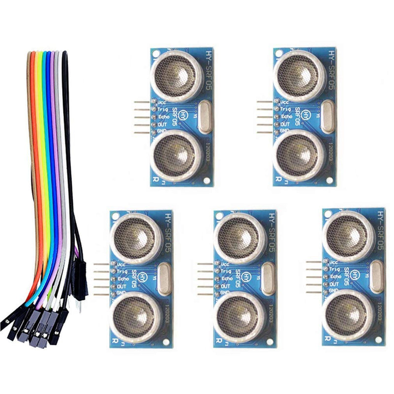 Hailege 5pcs HY-SRF05 Ultrasonic Sensor Module DC 5V HY-SRF05 Rangefinder Sensor Raspberry Pi