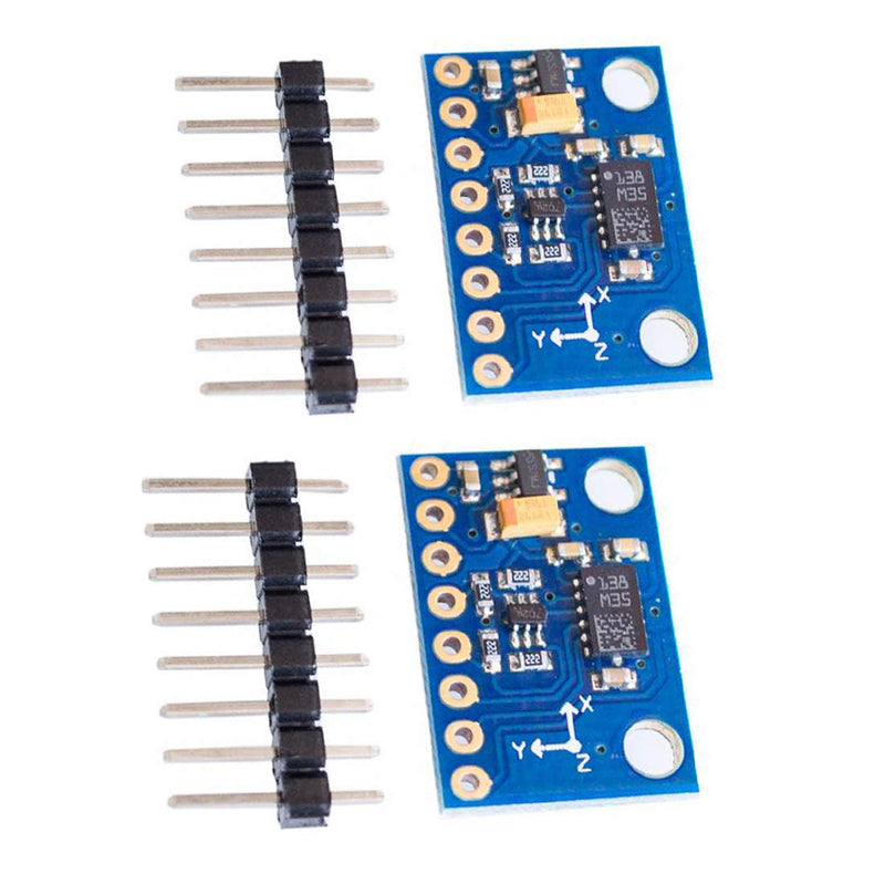Hailege 2pcs LSM303DLHC GY-511 3 Axis E-Compass Accelerometer Magnetometer Module 12 Bit AD Convert