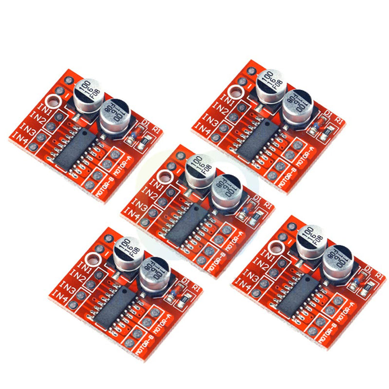 [AUSTRALIA] - Hailege 5pcs 1.5A 2-Way L298N L298 DC Motor Driver Drive Board Dual H Bridge PWM Step Speed Controller Driver Module 