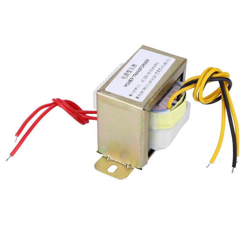 Power Transformer AC 220 V to Dual AC 12 V Step-Down Transformer Module for 2.1 Channel Amplifier Board, 12 V 30 W (AC 220 V to Dual AC 12 V)