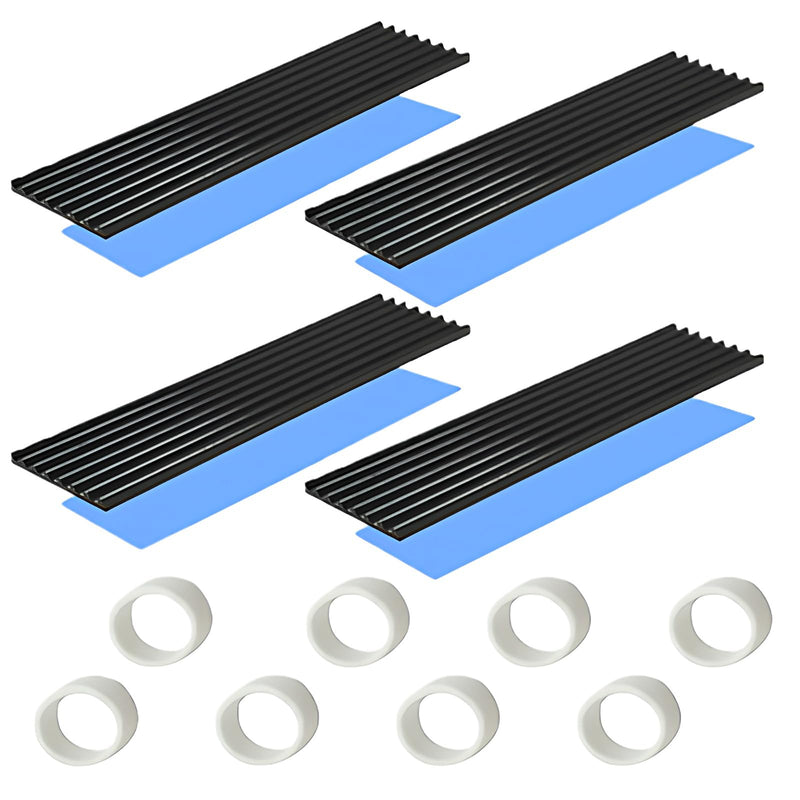 M.2 SSD Heatsink Heat Sink with Heat Conductive Adhesive Film Anti Thermal Bleed Heatsink Heatsink CPU IC Chip Circuit Board for LED Amplifier Aluminum 70mm×22mm×3mm