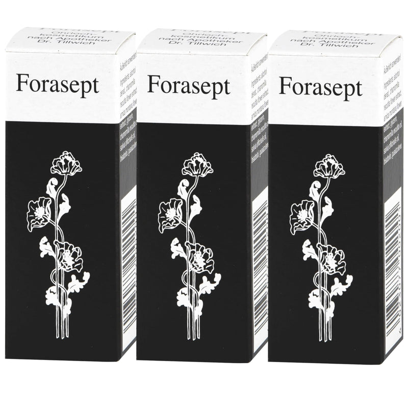 [AUSTRALIA] - Forasept Ear Piercing Cosmetic Solution, Set of 3, 3 x 7.5 ml, Antiseptic Piercing Care for Quick Healing and Hygienic Cleaning, Sterile Disinfectant Solution for Healthy Ear Holes and Piercings 