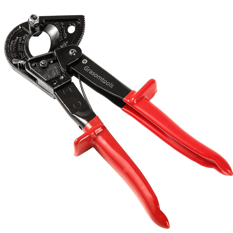 Ratchet Cable Cutter,Ratcheting Cutter and Wire Cable Cutter Cut up to 240mm², HS325A Heavy Duty Aluminum and Copper Ratchet Cable Cutter (HS325) HS325
