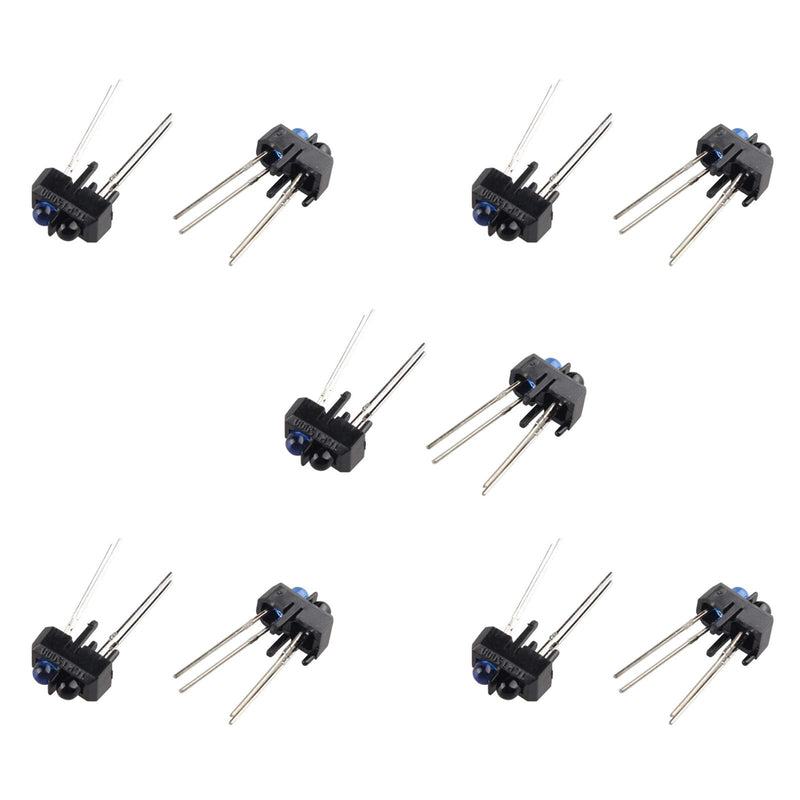HALJIA TCRT5000 TCRT5000L Reflective Optical Sensor IR Switch Compatible with Arduino (Pack of 10)