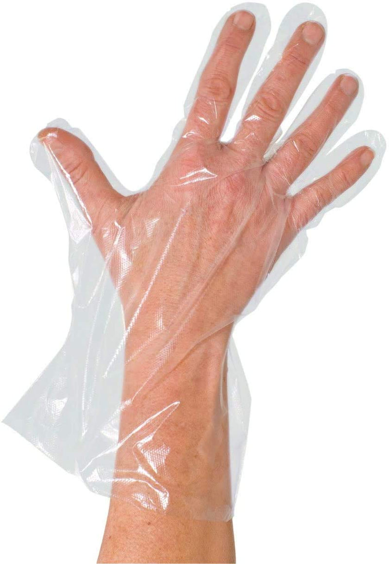 Polyethylene Gloves Transparent (Pack of 100) Diesel Gloves Disposable Gloves (Men) Men