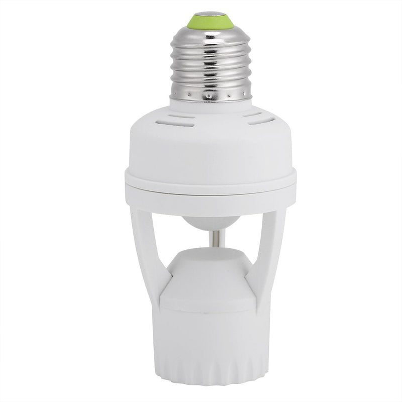 [AUSTRALIA] - Ymiko Lamp Holder E27 with Sensor, LED Motion Sensor E27, LED Lamp Holder for E27 Screw 