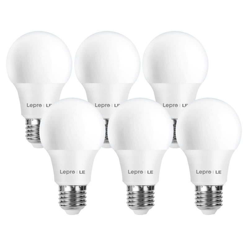 LE E27 LED bulb, 8.5 watt, 806 lumens, E27 LED bulb, replaces 60 W light bulb A60 bulb, E27 2700 Kelvin, warm white LED bulb, 180° energy saving light bulb 6