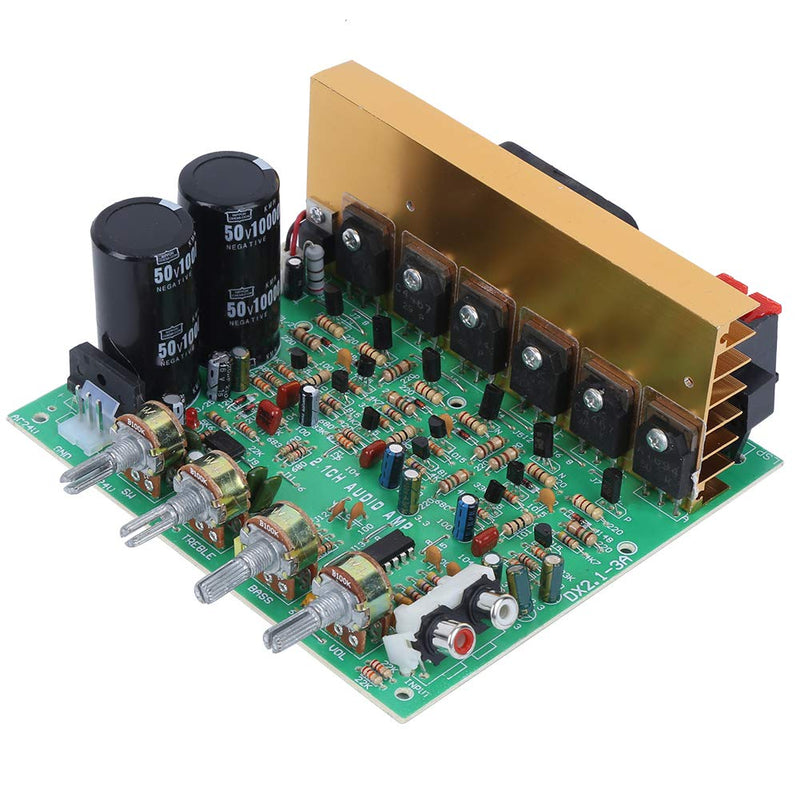 Walfront AC Dual 18-26V 2.1 Channel Subwoofer 300W Power Amplifier Board High Performance Bluetooth Audio Amplifier Board