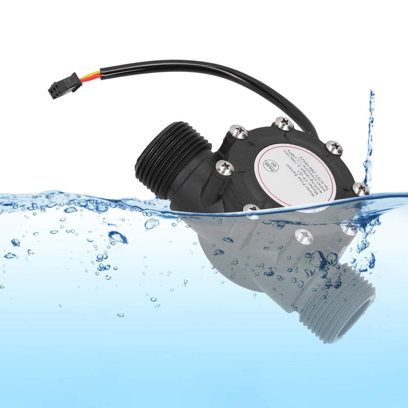 G1 Water Flow Sensor, Water Flow Meter Hall Meter, 1-100L/min Flow Meter, Water Flow Hall Sensor for Central Air Conditioning, Swimming Pool etc, Unknown