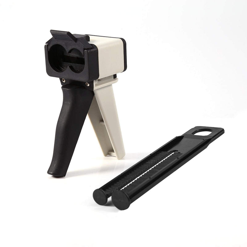 Dispenser Gun, Dental Delivery Gun, Cartridge Mixer Dispenser Delivery Cartridge Gun for 50 ml 1:1/1:2 AB Plastic Tube Adhesive Print