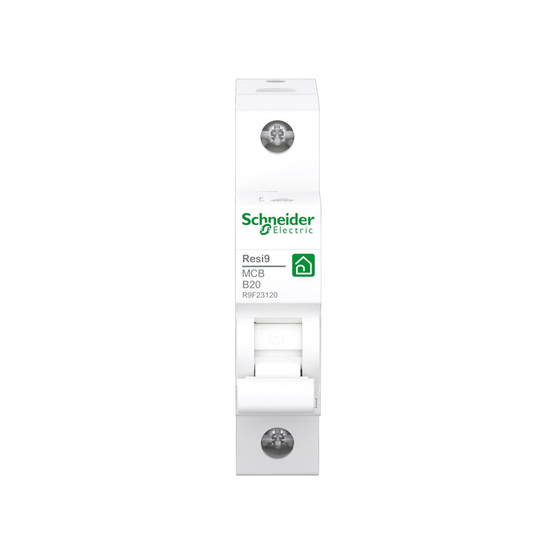 Schneider Electric R9F23120 Resi9 Circuit Breaker 1-Pin 20A B-Characteristics 6kA Nennstrom 20A